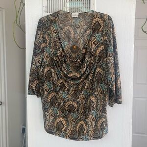 Paisley Print Women's Top
